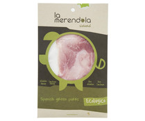 Jamón braseado ecológico en lonchas LA MERENDOLA 75 g.