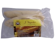Baguettes cocidas LA GAÑANIA 3 uds. 345 gr,