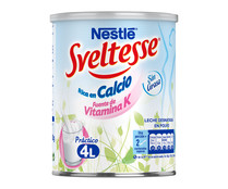 Bote de leche desnatada en polvo con bifudus y calcio SVELTESSE de Nestl&eacute; 400 g.
