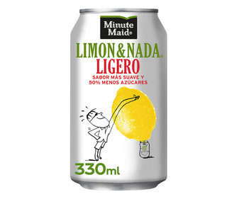 Refresco de limonada ligera MINUTE MAID Lata 33 Centilitros Refresco de limonada ligera MINUTE MAID Lata 33 Centilitros