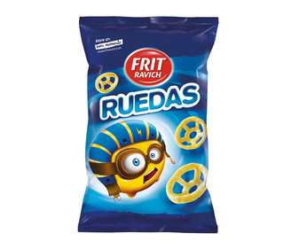 Snack de ruedas de patata FRIT RAVICH bolsa de 50 g. Snack de ruedas de patata FRIT RAVICH bolsa de 50 g.
