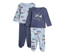 Lote de 2 pijamas de algodón para bebé IN EXTENSO, talla 92.