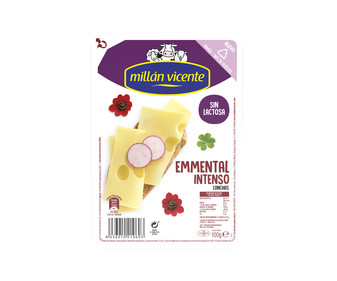 Queso en lonchas Emmental MILLÁN VICENTE 100 g. Queso en lonchas Emmental MILLÁN VICENTE 100 g.