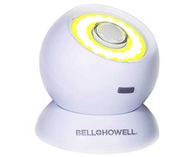 Bola LED portátil con sensor de movimiento y base magnética, BELLOHOWELL.