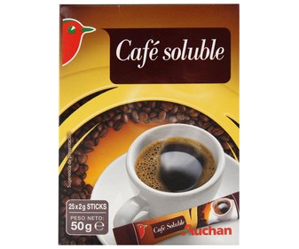 Café soluble natural en sobres 25 unidades Café soluble natural en sobres 25 unidades
