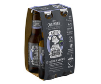 Sidra con mora elaborada en Galicia MAELOC 4 x 20 cl.