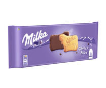 Galletas cubiertas con chocolate con leche MILKA CHOCO MOO 120 G.