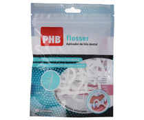 Aplicador de hilo dental, especial para dientes anteriores PHB Flosser 30 uds.