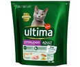 Pienso para gatos esterilizados adultos a base de pollo y cebada ULTIMA AFFINITY bolsa 800 g.