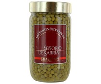 Guisantes al natural extra finos SEÑORÍO DE SARRIÁ frasco de 445 g.