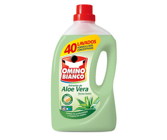 Detergente líquido para lavadora con aloe vera OMINO BIANCO 40 lav. Detergente líquido para lavadora con aloe vera OMINO BIANCO 40 lav.