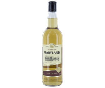 Whisky blended de 3 años MARYLAND botella 70 cl.