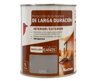 Protector de la madera de color gris 1 litro Protector de la madera de color gris 1 litro