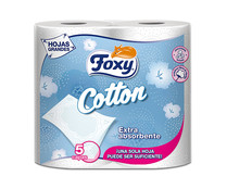 Papel higiénico 5 capas FOXY Cotton 4 uds.