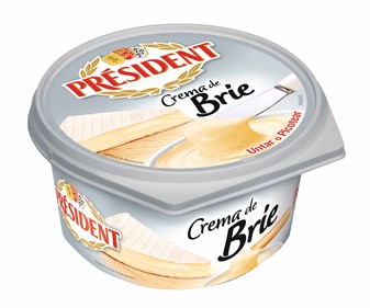 Crema de queso para untar brie PRÉSIDENT 125 g. Crema de queso para untar brie PRÉSIDENT 125 g.