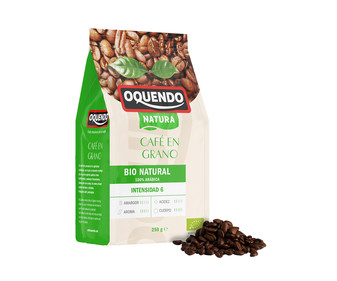 Café en grano de agricultura ecológica 100% arábica OQUENDO 250 g. Café en grano de agricultura ecológica 100% arábica OQUENDO 250 g.