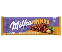 Chocolate con leche, trufa y almendras MILKA 300 g.