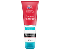 Crema de pies suavizante de durezas, especial pies secos y con piel aspera NEUTRÓGENA 50 ml.