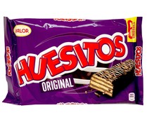 Barritas de barquillo cubierto de chocolate HUESITOS 6 uds. 120 g.