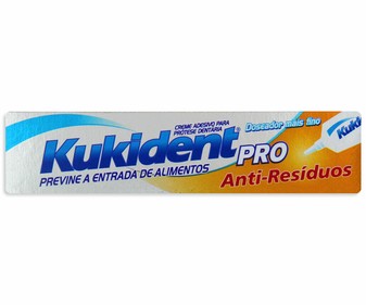 Crema adhesiva para prótesis dental, efecto sellado KUKIDENT Pro ANTI-RESIDUOS 40 g. Crema adhesiva para prótesis dental, efecto sellado KUKIDENT Pro ANTI-RESIDUOS 40 g.
