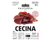 Cecina de vacuno ligeramente ahumada y cortada en finas lonchas PALCARSA 100 g.