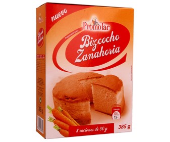 Bizcocho de zanahoria 385 gramos Bizcocho de zanahoria 385 gramos