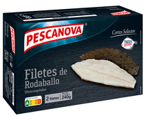 Filetes de Rodaballo de Galicia, ultracongelados PESCANOVA Cortes selectos 240 g. 