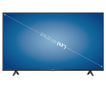 Televisión 109,22cm (43") LED TCL 43P635 4K, HDR10, SMART TV, WIFI, BLUETOOTH, TDT T2, USB reproductor, 3HDMI, 60HZ.
