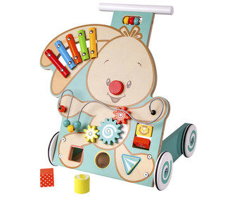 Andador de madera multiactividad con diseño conejito Leo ONE TWO FUN ALCAMPO. Andador de madera multiactividad con diseño conejito Leo ONE TWO FUN ALCAMPO.