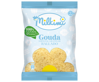 Queso gouda rallado especial gratinados MILKIMI 150 g. Queso gouda rallado especial gratinados MILKIMI 150 g.