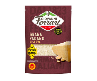 Queso rallado Grana Padano D.O.P Reserva GIOVANNI FERRARI 60 g. Queso rallado Grana Padano D.O.P Reserva GIOVANNI FERRARI 60 g.