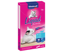 Snacks para gatos a base de salmón con omega 3  VITAKRAFT 6 uds. 15 g.