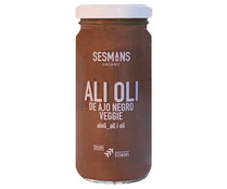 Salsa alioli con ajo negro bio ecológica SESMANS ORGANIC 240 ml.