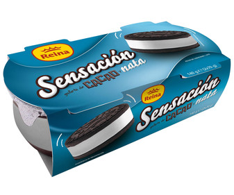 Postre lácteo con galleta de cacao 70g x 2Uds Postre lácteo con galleta de cacao 70g x 2Uds