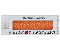 Salmón ahumado especial Sashime + salsa fresca suave de soja AHUNADOS DOMINGUEZ 300 g. +180 g.