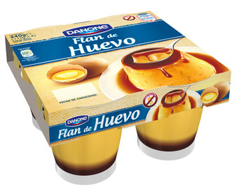 Flan de huevo pack de 4 unidades de 110 gramos Flan de huevo pack de 4 unidades de 110 gramos