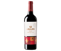 Vino tinto crianza con denominaci&oacute;n de origen Ribera del Duero LOS 12 LINAJES botella de 75 cl.