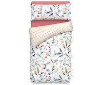 Juego de funda nórdica para cama de 105cm., 100% algodón, ACTUEL.