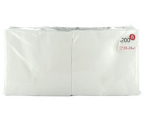Servilletas de papel desechables blancas 2 capas 33 x 33 cm ACTUEL 200 uds