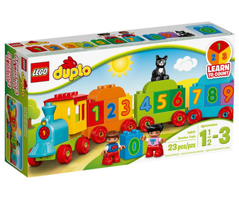 Juego de construcciones con 23 piezas El tren de los números, Duplo 10847 LEGO.