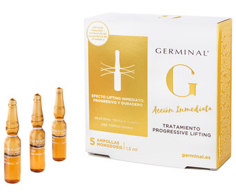 Sérum antiedad de uso diario con efecto flash GERMINAL Progressive lifting 5 x 1.5 ml. Sérum antiedad de uso diario con efecto flash GERMINAL Progressive lifting 5 x 1.5 ml.