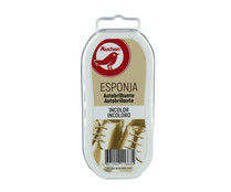 Esponja autobrillante para limpiar especial calzado incoloro PRODUCTO ALCAMPO, 1 ud.