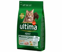 Pienso para gatos adultos a base de pollo y arroz ULTIMA AFFINITY bolsa 1,5 kg. 