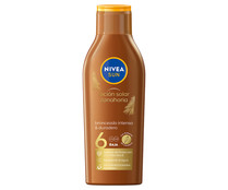 Loicón solar bronceadora con  zanahoria y factor de protección 6 (bajo) NIVEA Sun 200 ml.