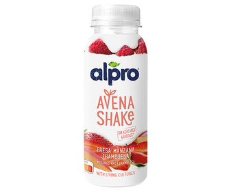 Especialidad de avena fermentada para beber, con fresa, manzana y frambuesa ALPRO Avena shake 240 ml. Especialidad de avena fermentada para beber, con fresa, manzana y frambuesa ALPRO Avena shake 240 ml.