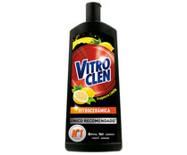 Limpiador de vitroceramica limón desengrasante VITROCLEN 450 ml. 