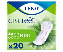 Compresas incontinencia mini para pérdidas leves de orina TENA Discreet 20 uds.