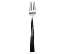 Tenedor de mesa con mango de plástico color negro, Romane ACTUEL.