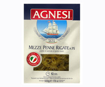 Pasta Mezze Penne Rigate Nº 95 AGNESI 500 g.