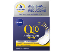 Crema antiarrugas de noche con acción regeneradora, para todo tipo de pieles NIVEA Q10 Power 50 ml.